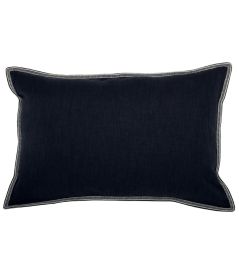 Guethary Cushion by Maison Casamance Marine Guethary Cushion by Maison Casamance Marine