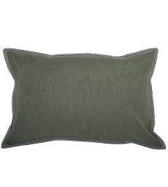 Guethary Cushion by Maison Casamance Vert De Gris Guethary Cushion by Maison Casamance Vert De Gris