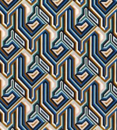 Gugg Velvet Fabric by Camengo Indigo Gugg Velvet Fabric by Camengo Indigo