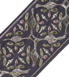 Gypsy Embroidered Border Trimming by Samuel & Sons Ocean Floor Gypsy Embroidered Border Trimming by Samuel & Sons Ocean Floor