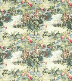 Habitat Fabric by Clarke & Clarke Lagoon Habitat Fabric by Clarke & Clarke Lagoon