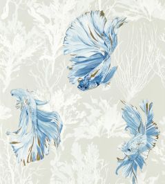 Halfmoon Wallpaper by Harlequin Stillness / Indigo Halfmoon Wallpaper by Harlequin Stillness / Indigo