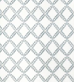 Halifax Embroidery Fabric by Anna French Blue and White Halifax Embroidery Fabric by Anna French Blue and White