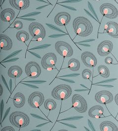 Halo Flower Wallpaper by MissPrint Misty Blue Halo Flower Wallpaper by MissPrint Misty Blue