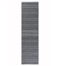 Halsey Runner Rug by Asiatic Black Halsey Runner Rug by Asiatic Black