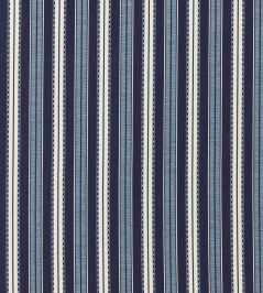 Hammersmith Woven Stripe Outdoor Fabric by Morris & Co Indigo Hammersmith Woven Stripe Outdoor Fabric by Morris & Co Indigo