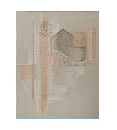 Backstitch Composition Rug by GAN Brick Backstitch Composition Rug by GAN Brick