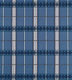 Hanover Check Fabric by Morris & Co Indigo Hanover Check Fabric by Morris & Co Indigo
