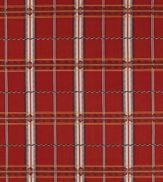 Hanover Check Fabric by Morris & Co Madder Hanover Check Fabric by Morris & Co Madder