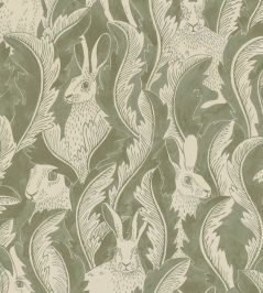 Hares In Hiding Wallpaper by Langelid Von Bromssen Aloe Hares In Hiding Wallpaper by Langelid Von Bromssen Aloe