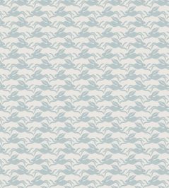 Hares Fabric by Scion Coast Blue Hares Fabric by Scion Coast Blue