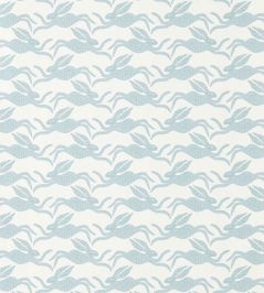 Hares Wallpaper by Scion Coast Blue Hares Wallpaper by Scion Coast Blue