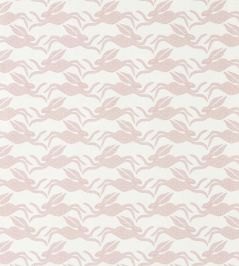 Hares Wallpaper by Scion Lilac Hares Wallpaper by Scion Lilac