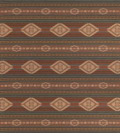 Harlech Fabric by Mulberry Home Russet/Teal Harlech Fabric by Mulberry Home Russet/Teal