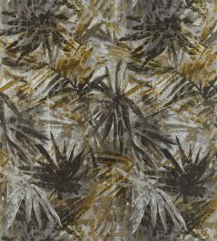 Celadon Fabric by Harlequin Saffron/Charcoal/Steel Celadon Fabric by Harlequin Saffron/Charcoal/Steel