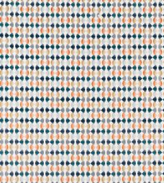 Maiolica Fabric by Harlequin Paprika/Teal/Ochre Maiolica Fabric by Harlequin Paprika/Teal/Ochre