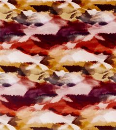 Minako Fabric by Harlequin Indigo / Fuchsia / Mandarin Minako Fabric by Harlequin Indigo / Fuchsia / Mandarin