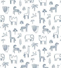 Funky Jungle Wallpaper by Harlequin Navy Funky Jungle Wallpaper by Harlequin Navy