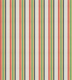 Helter Skelter Stripe Fabric by Harlequin Navy/Poppy/Apricot/Gekko Helter Skelter Stripe Fabric by Harlequin Navy/Poppy/Apricot/Gekko
