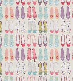 World at Your Feet Fabric by Harlequin Pebble/Blossom/Sky World at Your Feet Fabric by Harlequin Pebble/Blossom/Sky