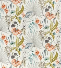 Habanera Fabric by Harlequin Coral/Harbour/Lime Habanera Fabric by Harlequin Coral/Harbour/Lime