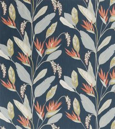 Llenya Fabric by Harlequin Ink/Coral/Pebble Llenya Fabric by Harlequin Ink/Coral/Pebble
