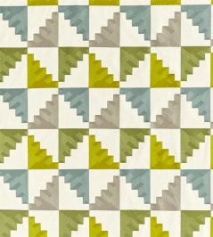 Mehari Fabric by Harlequin Lime/Harbour/Stone Mehari Fabric by Harlequin Lime/Harbour/Stone