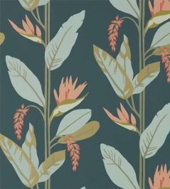 Llenya Wallpaper by Harlequin Ink/Coral/Seaglass Llenya Wallpaper by Harlequin Ink/Coral/Seaglass