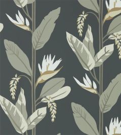 Llenya Wallpaper by Harlequin Jet/Stone/Gold Llenya Wallpaper by Harlequin Jet/Stone/Gold