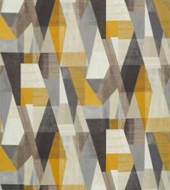 Pythagorum Fabric by Harlequin Graphite/Gold Pythagorum Fabric by Harlequin Graphite/Gold