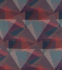 Adaxial Fabric by Harlequin Ink/Tulip/Coral Adaxial Fabric by Harlequin Ink/Tulip/Coral