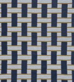 Saki Fabric by Harlequin Indigo/Ochre Saki Fabric by Harlequin Indigo/Ochre