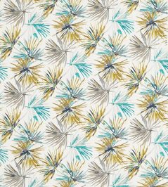 Aucuba Fabric by Harlequin Teal / Zest Aucuba Fabric by Harlequin Teal / Zest