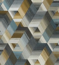 Arccos Wallpaper by Harlequin Ochre / Steel Arccos Wallpaper by Harlequin Ochre / Steel