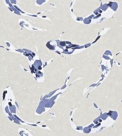 Koi Wallpaper by Harlequin Indigo Koi Wallpaper by Harlequin Indigo