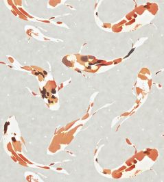 Koi Wallpaper by Harlequin Paprika Koi Wallpaper by Harlequin Paprika
