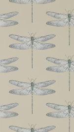 Demoiselle Wallpaper by Harlequin Jute/Slate Demoiselle Wallpaper by Harlequin Jute/Slate