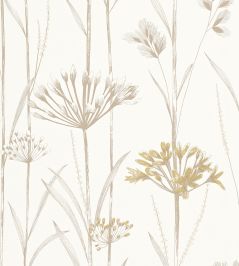 Gardinum Wallpaper by Harlequin Ivory, Gold Gardinum Wallpaper by Harlequin Ivory, Gold