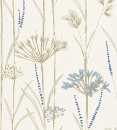 Gardinum Wallpaper by Harlequin Chalk, Wedgewood, Gold Gardinum Wallpaper by Harlequin Chalk, Wedgewood, Gold