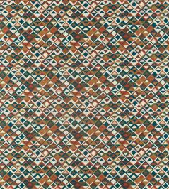 Boka Fabric by Harlequin Sapphire/Russet/Gold Boka Fabric by Harlequin Sapphire/Russet/Gold