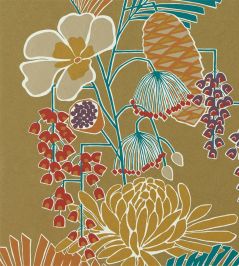 Salon Wallpaper by Harlequin Gold/Russett/Atlantic Salon Wallpaper by Harlequin Gold/Russett/Atlantic