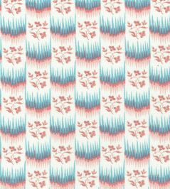 Harting Fabric by Titley and Marr Rose & Aqua Harting Fabric by Titley and Marr Rose & Aqua