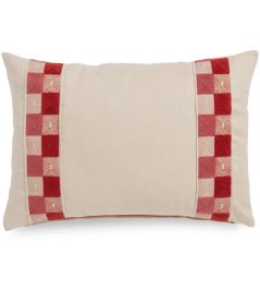 Hatchett Linen Cushion 35 x 50cm by James Hare Pink/Orange Hatchett Linen Cushion 35 x 50cm by James Hare Pink/Orange