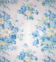 Hathaway Fabric by Titley and Marr Blue Hathaway Fabric by Titley and Marr Blue