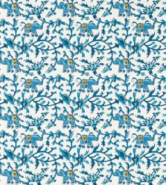 Hathi Wallpaper by Clarke & Clarke Cobalt Hathi Wallpaper by Clarke & Clarke Cobalt
