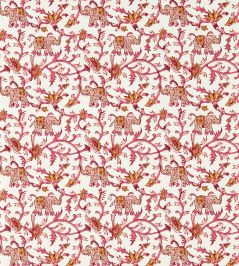 Hathi Wallpaper by Clarke & Clarke Raspberry Hathi Wallpaper by Clarke & Clarke Raspberry