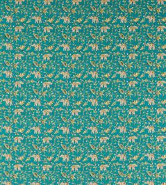 Hathi Fabric by Clarke & Clarke Teal Hathi Fabric by Clarke & Clarke Teal