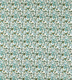 Hathi Embroidery Fabric by Clarke & Clarke Teal Hathi Embroidery Fabric by Clarke & Clarke Teal
