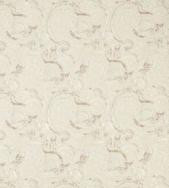 Hatoum Jacquard Fabric by Clarke & Clarke Linen Hatoum Jacquard Fabric by Clarke & Clarke Linen