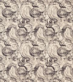 Hatoum Jacquard Fabric by Clarke & Clarke Noir Hatoum Jacquard Fabric by Clarke & Clarke Noir